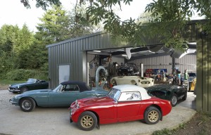 Bill Rawles Classic Cars Ltd workshop based in Four Marks, Alton, Hants