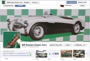 To keep up to date with our work why not give our Bill Rawles Classic Cars Facebook Page a like