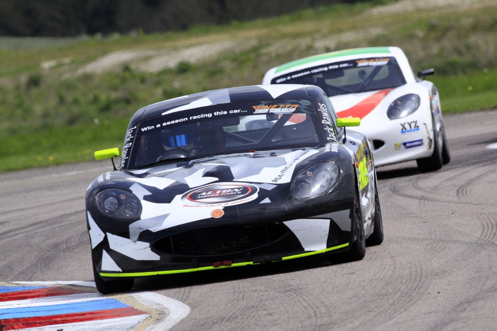Jack is used to the TV cameras from his Ginetta Junior days, He has raced the Ginetta G40 at Thruxton but never a Healey