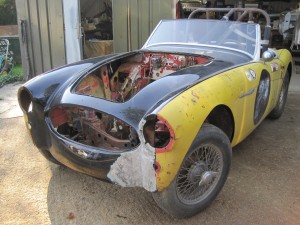 Imported from the States where this Austin Healey spent a number of years as part of the sports car club of America