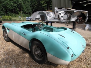 Austin Healey 3000 MK I BN7 coming to final stages of restoration 