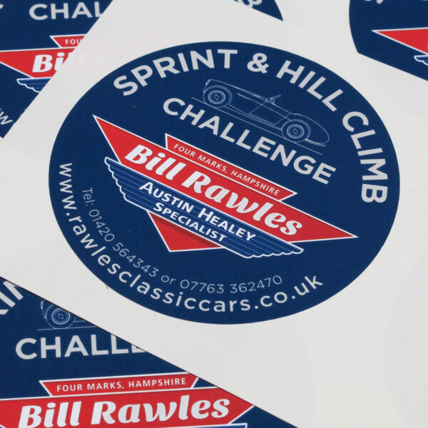 Bill Rawles Classic Cars sponsoring the Big Healey Class in the Healey Sport Sprint & Hill Climb Challenge