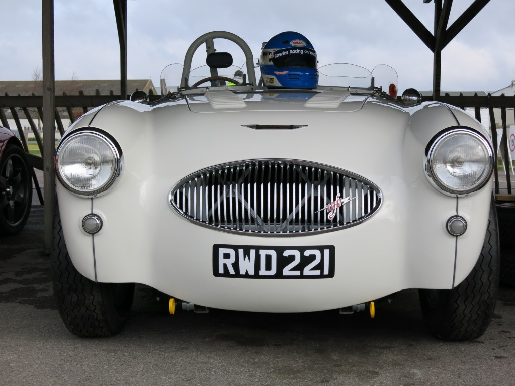 Goodwood Track day for the Austin Healey 100 S remanufactured to factory spec by Bill Rawles Classic Cars