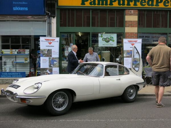 The Jaguar E Type still seems to be a very popular British Classic Car
