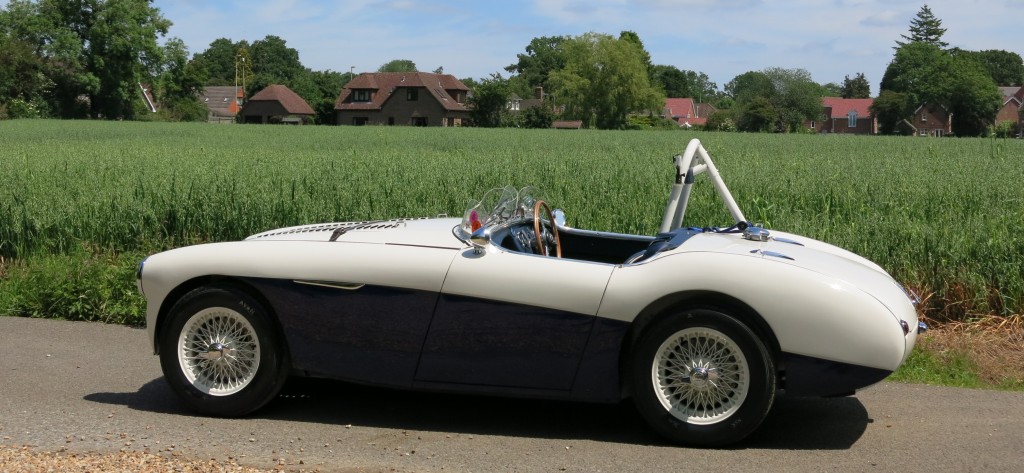 Summer 2015  Austin Healey 100S Re-manufactured to original Factory Spec is on the road and being enjoyed